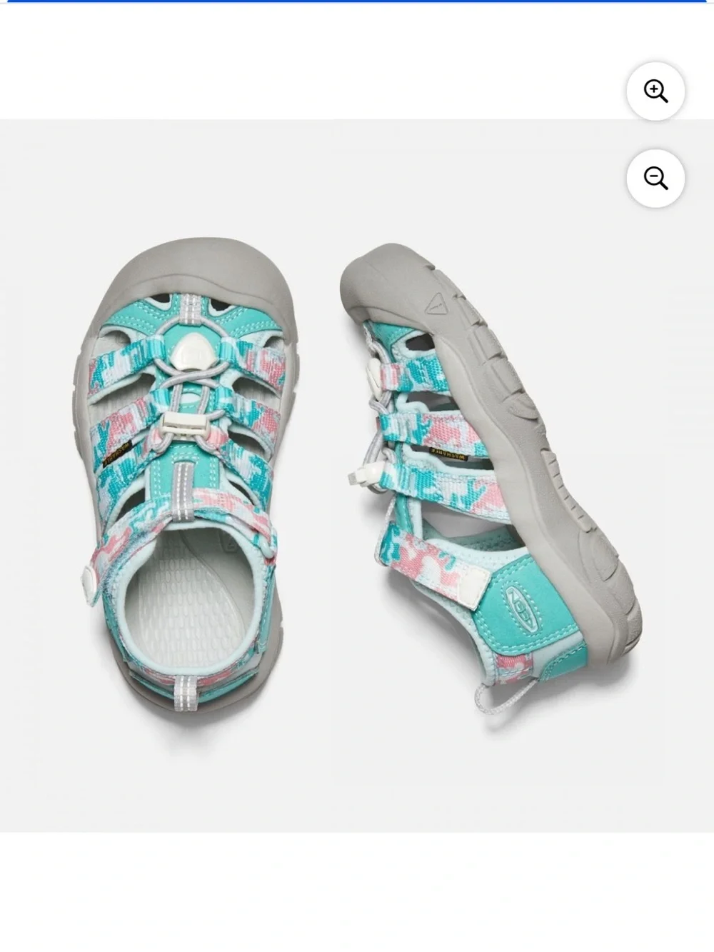 Keen Kids Newport H2 Sandals in Camo/Pink Icing size 1 Outdoor Hiking Water